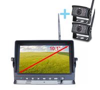 Kit de visión trasera inalámbrico yatek pantalla ahd 10,1' + 2 cáma