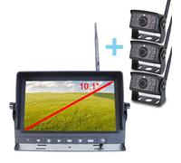Kit de visión trasera inalámbrico yatek pantalla ahd 10,1' + 3 cáma