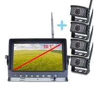 Kit de visión trasera inalámbrico yatek pantalla ahd 10,1' + 4 cáma