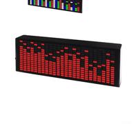 Kit de visualización de música LED activada por sonido con luces de espectro RGB e indicador de volumen para varios ajustes (rojo)
