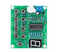 Kit de zumbador de cuestionario, 8 canales interactivos para respuesta con pantalla LED CD4511 y función de reinicio, entrenamiento electrónico DIY para competiciones circuito de enseñanza