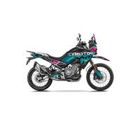 Kit Deco Moto Adaptable CF Moto 450 MT A partir de 2024 Yakarta (Turquesa, Cross)