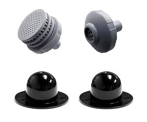 Kit Del Conector Rociador De La Piscina Para Circulación Agua Subterránea Con Pantalla Salida Y Las Válvulas Entrada Válvulas Enchufar Tapón Tope Tope Filtro