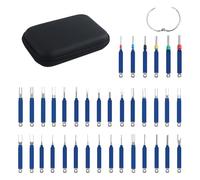 Kit Dépinning 36 piezas - Herramientas para conectores de coche | Extractores escalonados para cables, terminales, paneles, hebilla, extracción de batería, apósito, puertas, desmontaje preciso para