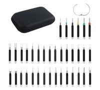 Kit Dépinning 36 piezas - Herramientas para conectores de coche | Extractores escalonados para cables, terminales, paneles, hebilla, extracción de batería, apósito, puertas, desmontaje preciso para