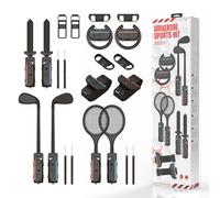 Kit deportivo 10 en 1 para Nintendo Switch 2 | Ruedas palos raquetas espadas ...