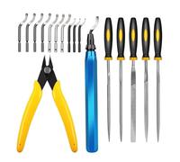 Kit Desbarbador De Impresión 3D | Kit Portátil Multiusos Eliminador de Rebarbas de Acero al Carbono | Set Desbarbador para Impresión 3D | para Hogar Escritorio Mesa Espejo Cuidado Facial Piel Mujeres