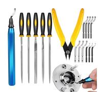 Kit Desbarbador,Kit Portátil Multiusos Para Desbarbado En Acero Al Carbono | Set Desbarbador para Impresión 3D | para Hogar Interior Escritorio Espejo Cuidado Facial Piel Mujeres Hombres