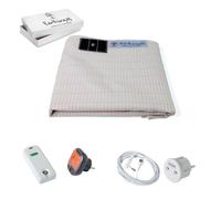 Kit Descanso Earthing, sábana grounding comprobador Toma Tierra + comprobador Earthing