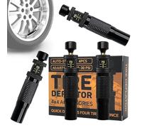 Kit Desinflador De Ruedas, Juego De 4 Válvulas De Desinflado Para Neumáticos, Válvula De Ventilación Portátil Para Aventuras En Coche Moto Camping Playa Garaje Hogar