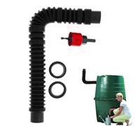 Kit Desviador Para Barril De Lluvia | Conjunto Conectores Para Aljibes - Adaptador De Agua Pluvial Para Riego Subterráneo Césped Estanque Tejado Pérgola Exterior Hogar