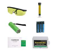 Kit Detector de Fugas de CA - Control de Mantenimiento de Aire Acondicionado | Portátil con Luz UV para Fugas en Sótano, y Vehículo