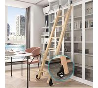 Kit Di Ferramenta Per Scala Scorrevole Libreria Su Ruote, Accessori Per Ferramenta Binari Porte Scorrevoli Da Fienile, Kit Di Ferramenta Per Scala Scorrevole Retrattile(800cm(26.2 ft) track kit)