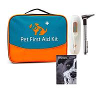 Kit di Pronto Soccorso per Animali Domestici,Conigli, Animali, con Termometro, Otoscopio, Perfetto per Cura Domiciliare e Emergenze Durante Viaggi All'aperto