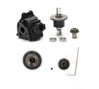 Kit diferencial de metal resistente para coche WLtoys 144001 RC que mejora la transferencia de par y la precisión de dirección durante el funcionamiento de alta velocidad (14-A2+Gear)