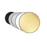 Kit difusor Reflector de luz Redondo 5 en 1, reflectores de iluminación for cámara fotográfica de Estudio de fotografía Plegable portátil Reflector Fotografia (Size : 110cm Reflector)