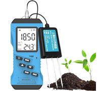 Kit digital de prueba de suelo para plantas, medidor de humedad del suelo, probador de humedad del suelo/NPK/PH/EC con pantalla LCD, probador de conductividad de nutrientes para plantación agrícola