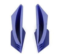 Kit dinámico de alerones aerodinámicos de plástico para Motocicleta, Universal, Azul, Negro, Blanco y Rojo Anticolisión AccesoriosParachoques(Blue)