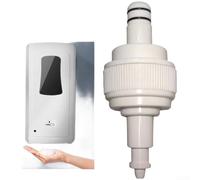 Kit dispensador de jabón sin contacto, cabezal de bomba de espuma automático con modos de goteo y pulverización, piezas de plástico ABS para fregadero de baño y cocina, sistema de lavado de manos gris