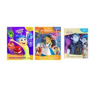 Kit Divertida Mente 2 + Clássicos Disney + Descobrindo a Magia Dois Irmãos