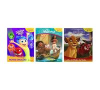 Kit Divertida Mente 2 + Moana + O Rei Leão