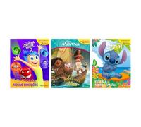 Kit Divertida Mente 2 + Moana + Stitch