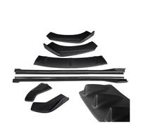 Kit Divisores Parachoques Delantero Coche Alerón Trasero Envoltura En Ángulo Aletas Tiburón Extensiones Faldones Laterales para TT para TTRS 2004-2019 Difusor(04-14 Matte Black)