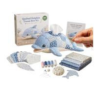 Kit DIY Caja De Pañuelos Acolchado Animales Marinos Organizador De