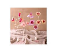 Kit DIY de papel crepé - Creativ Company - Flores pastel - 4 pcs - Arcilla autodurante - Decoración fácil