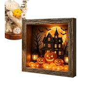 Kit DIY de recuerdos Halloween Marco de fotos gótico alimentado por USB