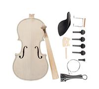 Kit DIY De Violín 1/8, Kit De Violín Acústico De Madera Maciza Natural, Parte Superior De Abeto, Diapasón De Cuello Trasero De Arce, Piezas De Violín Accesorios para instrumentos de cuerda
