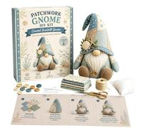 Kit DIY Juego de Gnomos Patchwork 2026 para Navidad y Decoración (E, One Size)
