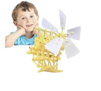 Kit DIY Strandbeest - Conjunto de modelo de robot caminante impulsado por el viento de 8,46 pulgadas, paquete de construcción de juguetes educativos de ensamblaje, escultura de movimiento mecánico con
