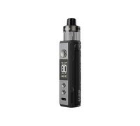 Kit Drag X2 VOO/POO 80 W Vape (metal gris) Batería 18650 [Batería no incluida] equipado con 5 ml Cartucho PNP X Pod DTL Resistencias PnP X Coil 0,15Ω/0,3Ω E-Cig Box DRAG X2 - sans nicotine