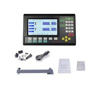 Kit DRO LCD de 2 ejes, 19 idiomas, GCS909, torneado, fresado, pantalla de lectura Digital y codificador de escala de vidrio lineal, regla de rejilla(GCS909-2 LCD DRO)