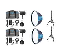 Kit dual LED bicolor Nanlite Forza 150B (con soporte de luz y softbox)