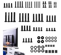 Kit e Vis para soporte de pared TV, 84 piezas universales e reemplazo M4 M5 M6 M8 | Kit e montaje TV | Para reuniones familiares Acción de Gracias, cumpleaños hoteles oficinas casa