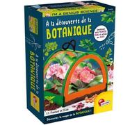 Kit Educativo Botánico Lisciani I'm a Genius Pocket Mini Invernadero de Madera para Niños