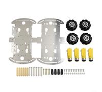 Kit educativo de coche robot mecanum Wheels 4WD construido con materiales para apoyar experiencias prácticas de aprendizaje
