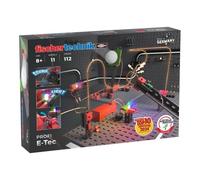 Kit educativo Fischertechnik E-Tec 112 piezas 11 modelos electricidad STEM