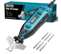 Kit Eléctrico de Afilado para Motosierra SEESII, 35000 RPM, 6 Diamante | Incluye Puntas de Rectificado 5/32", 3/16", 7/32", Afilado Rápido de Cadena, Sistema de Bloqueo de Pinza Estable