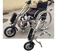 Kit eléctrico de conversión de silla de ruedas 500W Dispositivo de tracción para silla de ruedas, 3 velocidades/con luz delantera y amortiguador (B)