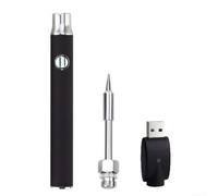 Kit eléctrico inalámbrico de soldador recargable, calentamiento rápido, cuerpo de metal para joyería, soldadura de precisión, 100 mm, negro