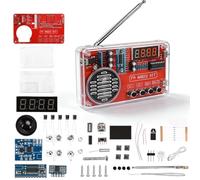 Kit electrónico de soldadura DIY de radio digital, kit de práctica de soldadura con pantalla digital para radio HD, kit de construcción de soldadura electrónica, módulo de radio, almacenamiento de
