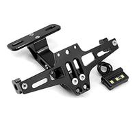 Kit eliminador de Guardabarros Universal para Motocicleta, Marco de Placa de matrícula de señal de Giro Ajustable para Motocicleta con luz LED de Aluminio para Modelos universales