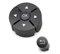 Kit Embellecedores La Cubierta Del Interruptor Botones Del Volante Para Benz 204 Clase C GLK X204 Clase E W212 Levas cambio en el volante(Black L Button)