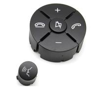 Kit Embellecedores La Cubierta Del Interruptor Botones Del Volante Para Benz 204 Clase C GLK X204 Clase E W212 Levas cambio en el volante(Black R Button)