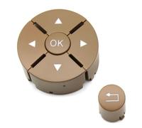 Kit Embellecedores La Cubierta Del Interruptor Botones Del Volante Para Benz 204 Clase C GLK X204 Clase E W212 Levas cambio en el volante(Yellow L Button)