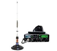 Kit emisora de Radio CB President Walker II ASC + Antena CB PNI ML70, Longitud 70cm, 26-30MHz, 200W