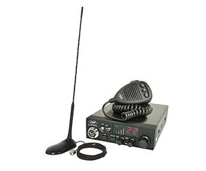 Kit Emisora radio CB PNI ESCORT HP 8024 ASQ 12/24V + Antena CB PNI Extra 45 con imán